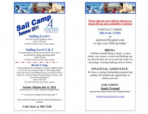 Sail Camp Summer 2011