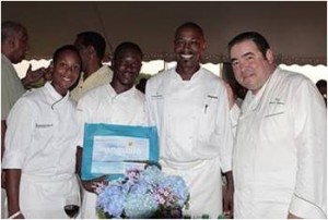Chefs from Anguilla with Emeril Lagasse (far right)