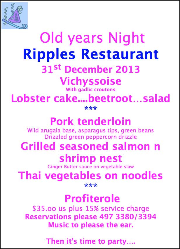 Ripples New Years Eve