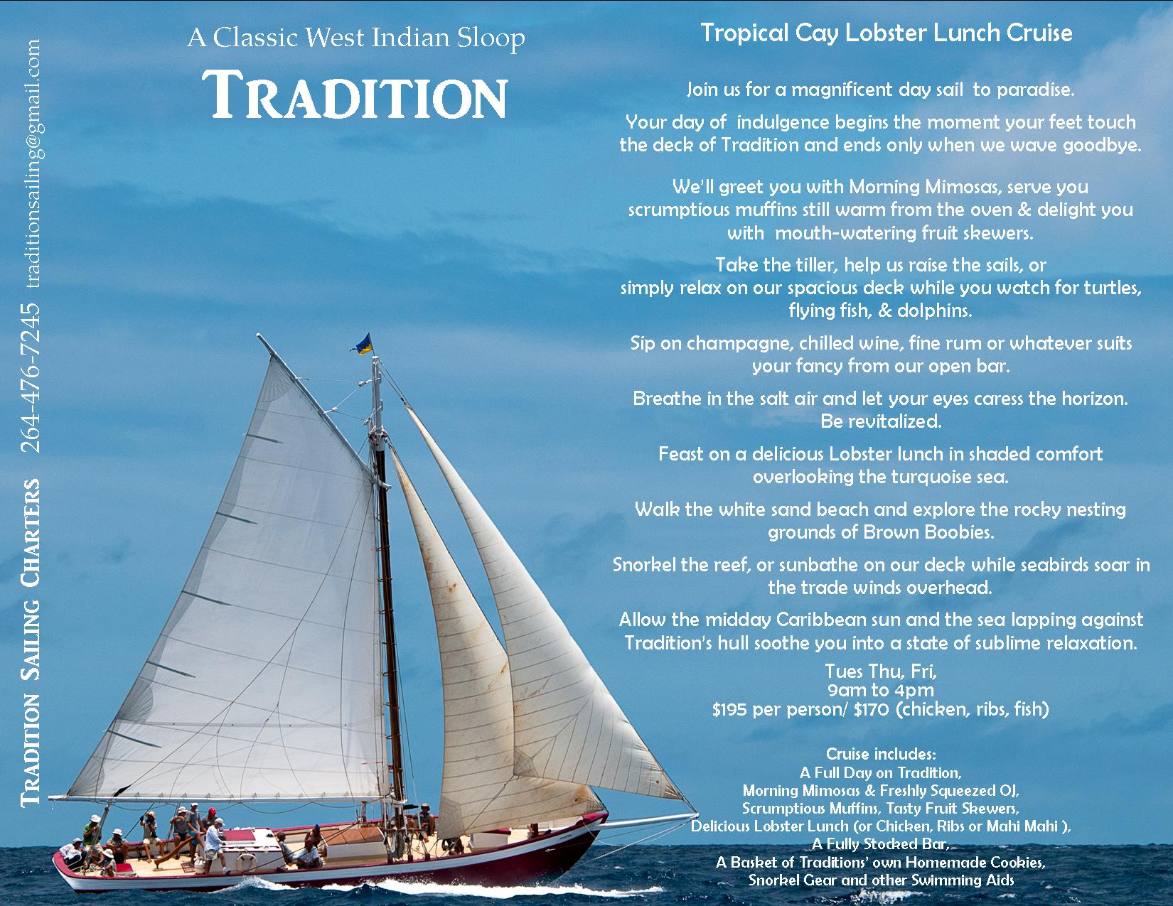 Tradition's Tropical Lobster Lunch Cruise, click for full-size