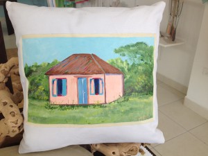 Limin' Boutique's West Indian Cottage Pillow