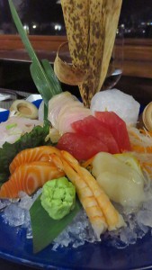 beautiful sashimi sampler at tokyo bay anguilla