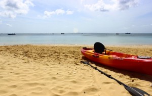 kayak on crocus bay at davida restaurant