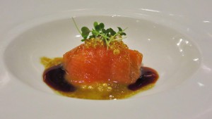 salmon roe sashimi at tokyo bay