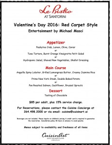 le bistro valentine day special