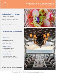 malliouhana 3 course valentine special