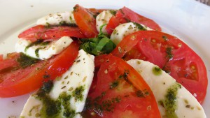 caprese salad at elite