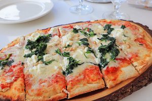 caprino pizza mosaic