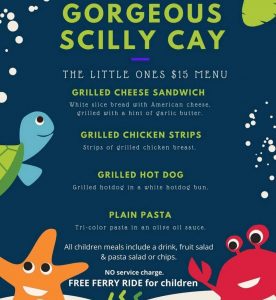 Scilly Cay Kids Menu